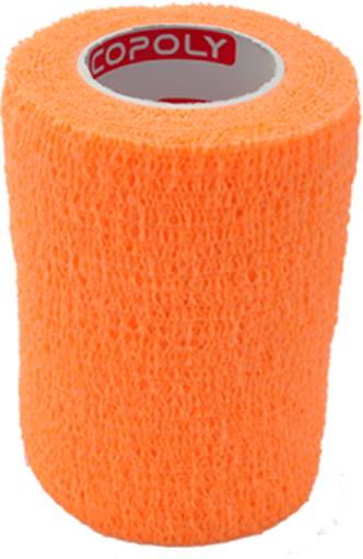 Slika Samolepilni elastični povoj 7,5 cm - Oranžna