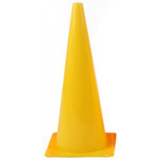 Slika Plastični stožec za trening 45 cm - Rumena 