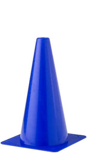 Slika Plastični trening konus 30 cm - Modra - Teamsport