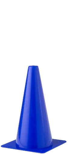 Slika Plastični trening konus 23 cm - Modra 
