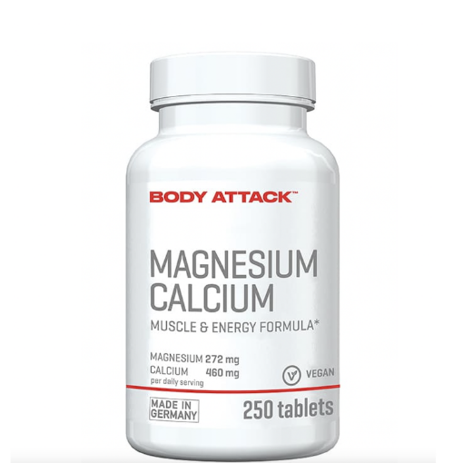 Slika Magnezij + Kalcij - 250 tablet Body Attack