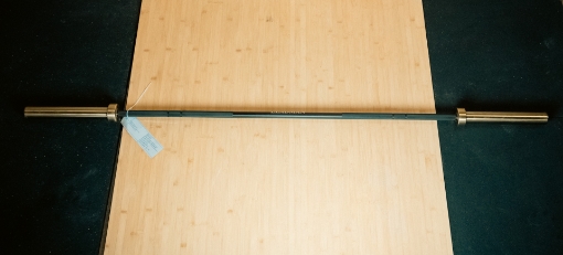 Slika ČRNA OLIMPIJSKA PALICA Z ZLATIMI KONCI 200CM
