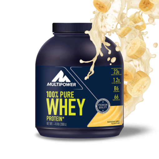Slika 100% Pure Whey Protein - 2000g Banana in Mleko MPower