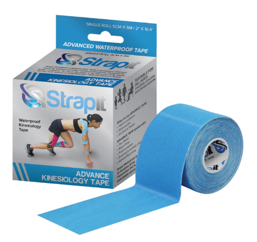Slika Kineziološki trak Advance 5cm x 5m Modra – Strapit