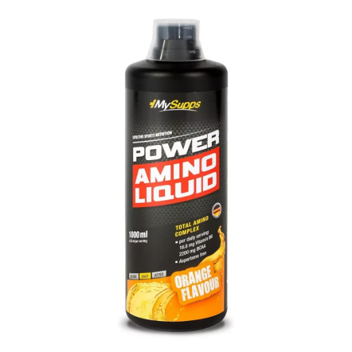 Slika My Supps Power Amino Liquid – 1L pomaranča – Body Attack