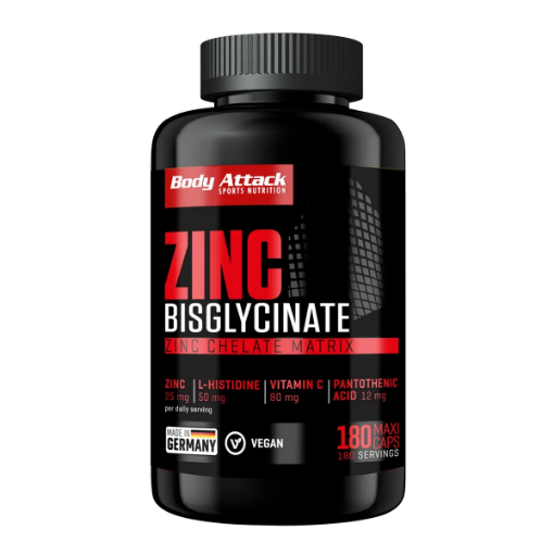 Slika Zinc Bisglycinate  (180 Kapsul) Body Attack