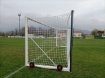Slika Premični nogometni gol s kolesi in napenjanjem mreže 7,32 × 2,44 m z vključeno mrežo — VI 5902