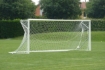 Slika Premični aluminijast nogometni gol 7,32 × 2,44 m — Zložljiv okvir z vključeno mrežo — VI 5901