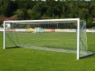 Slika Premični aluminijast nogometni gol 6 × 2 m — Zložljiv okvir z vključeno mrežo — VI 5911