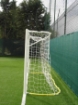 Slika Poarta futsal otel 3x2 m, montata in manșoane, cu suporturi sudate si lant pentru plasa