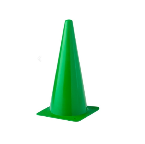 Slika Plastični trening konus 38 cm - Zelen 