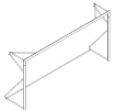 Slika Premični aluminijast nogometni gol 4 × 2 m — Ø80 mm z vključeno mrežo — VI 6028