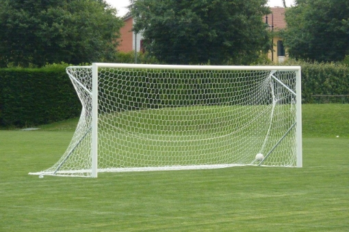 Slika Premični aluminijast nogometni gol 5 × 2 m z vključeno mrežo — VI 5924